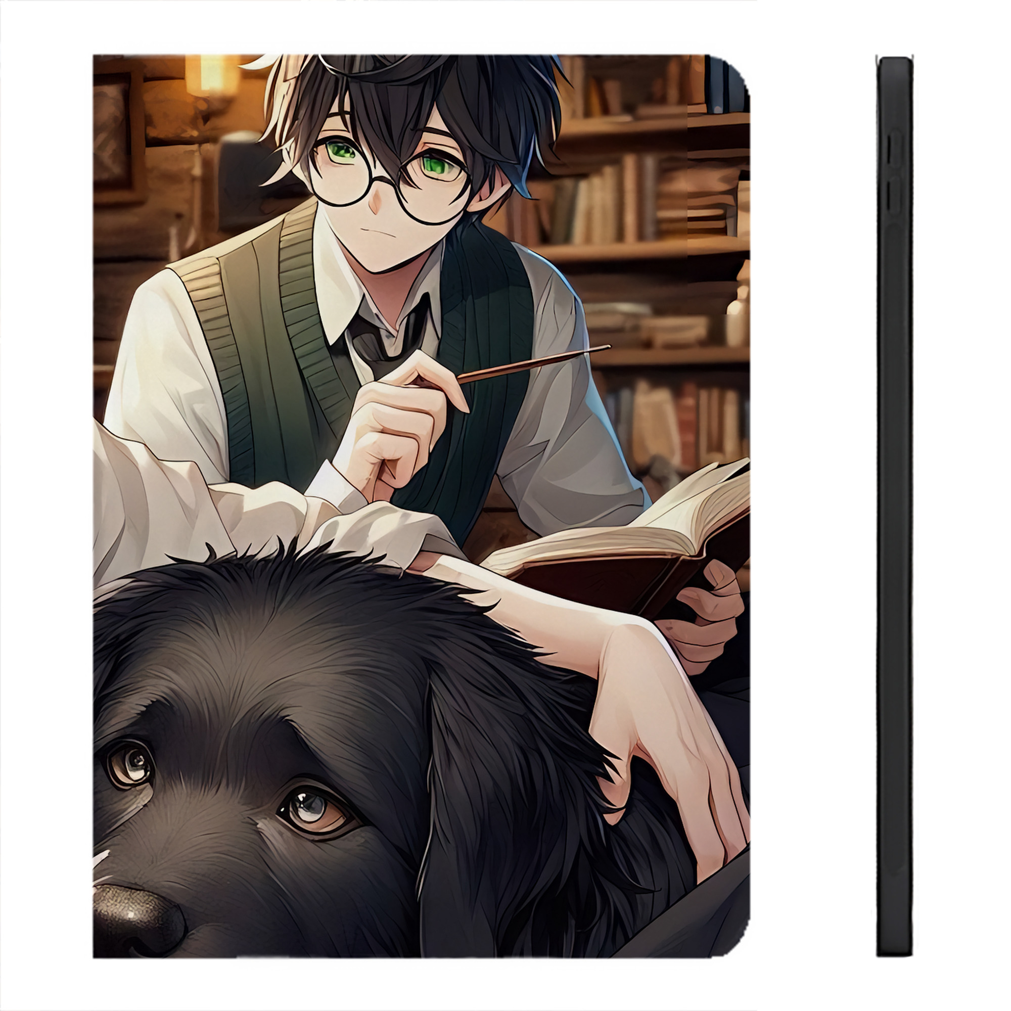 （画像用） Harry Potter ハリー・ポッターシリーズ IPadケース ペンホルダー付き ブックスタイルデザイン